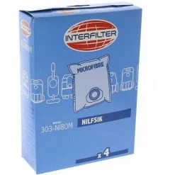 Sacs Aspirateur Par 4 Microfibres Pour Aspirateur Nilfisk